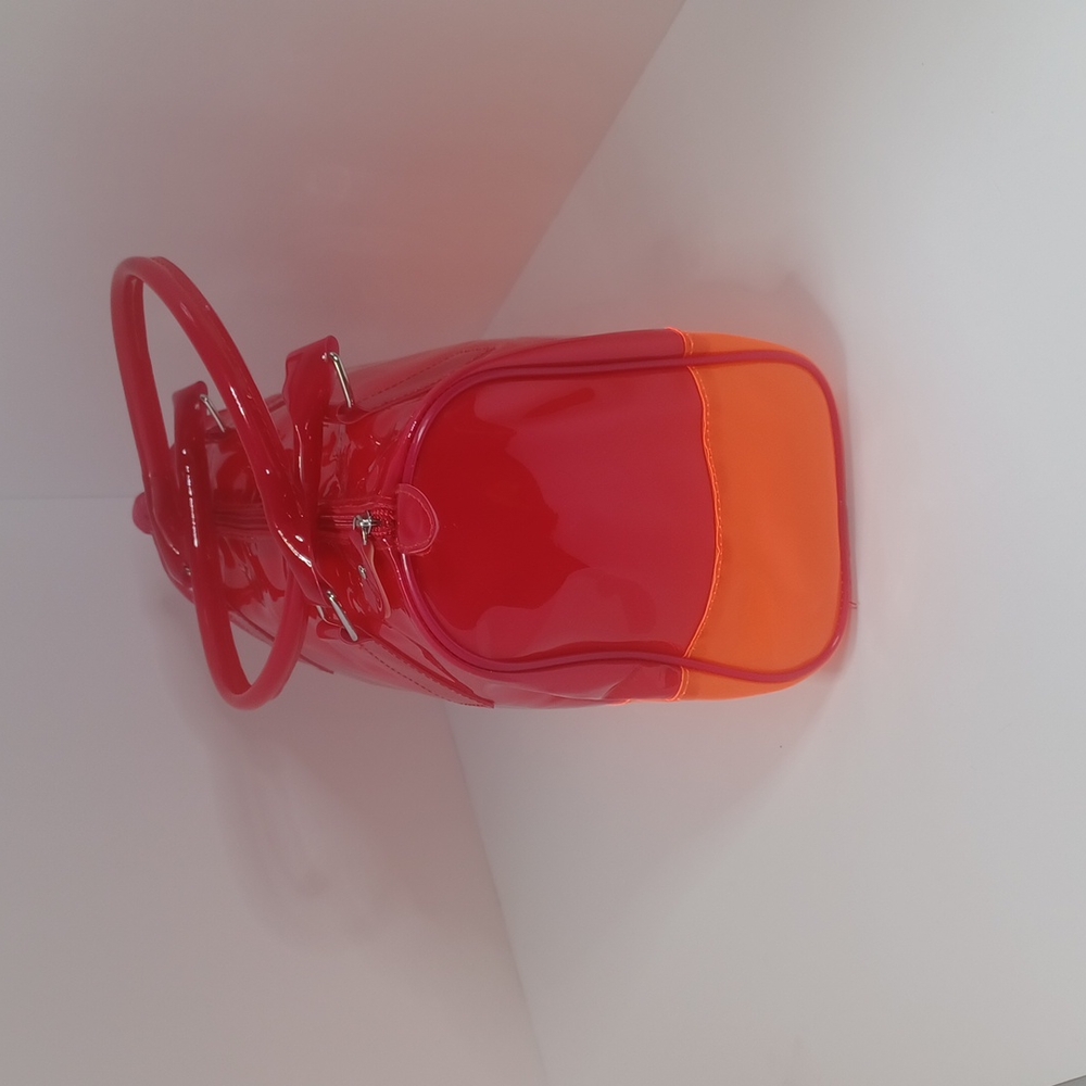 Retro 80's Raspberry& Neon Org, Opaque Duffle - image 2